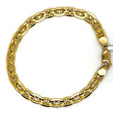 "Sebastian" 13g 14K Yellow Gold Anchor Link Bracelet/Anklet Estate 8
