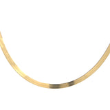 "Taylor" 14K Yellow Gold 4.2g 3mm Silky Herringbone Chain 16" Estate