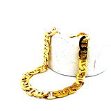 Forever Gold Heavy Electroplate 9mm Mariner Necklace 18"