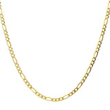 Men's 18K Titanium Ion-Plated Gold Figaro Chain Necklace