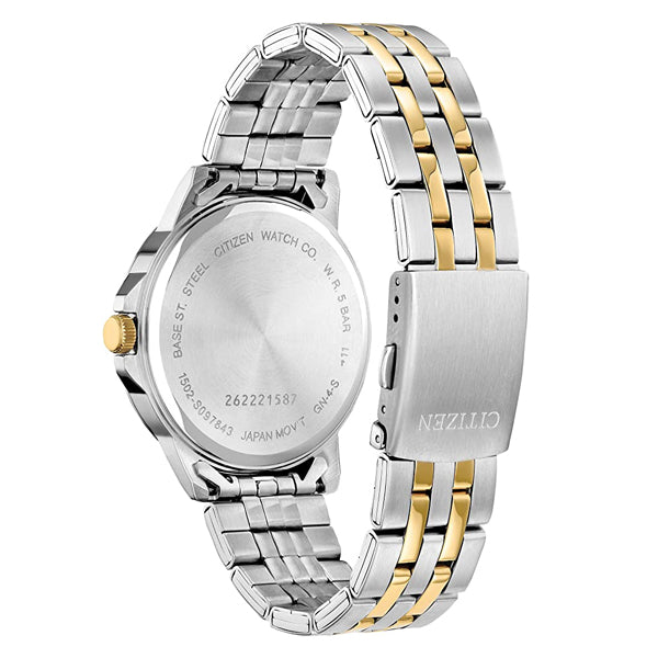 Men's Citizen Quartz Silver Dial Two-tone Watch