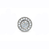 Kelly Waters Sterling Silver Pendant Charm Featuring a Simulated April Birthstone