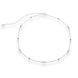 Silver Small Freshwater Pearls and Beads by the Yard Choker