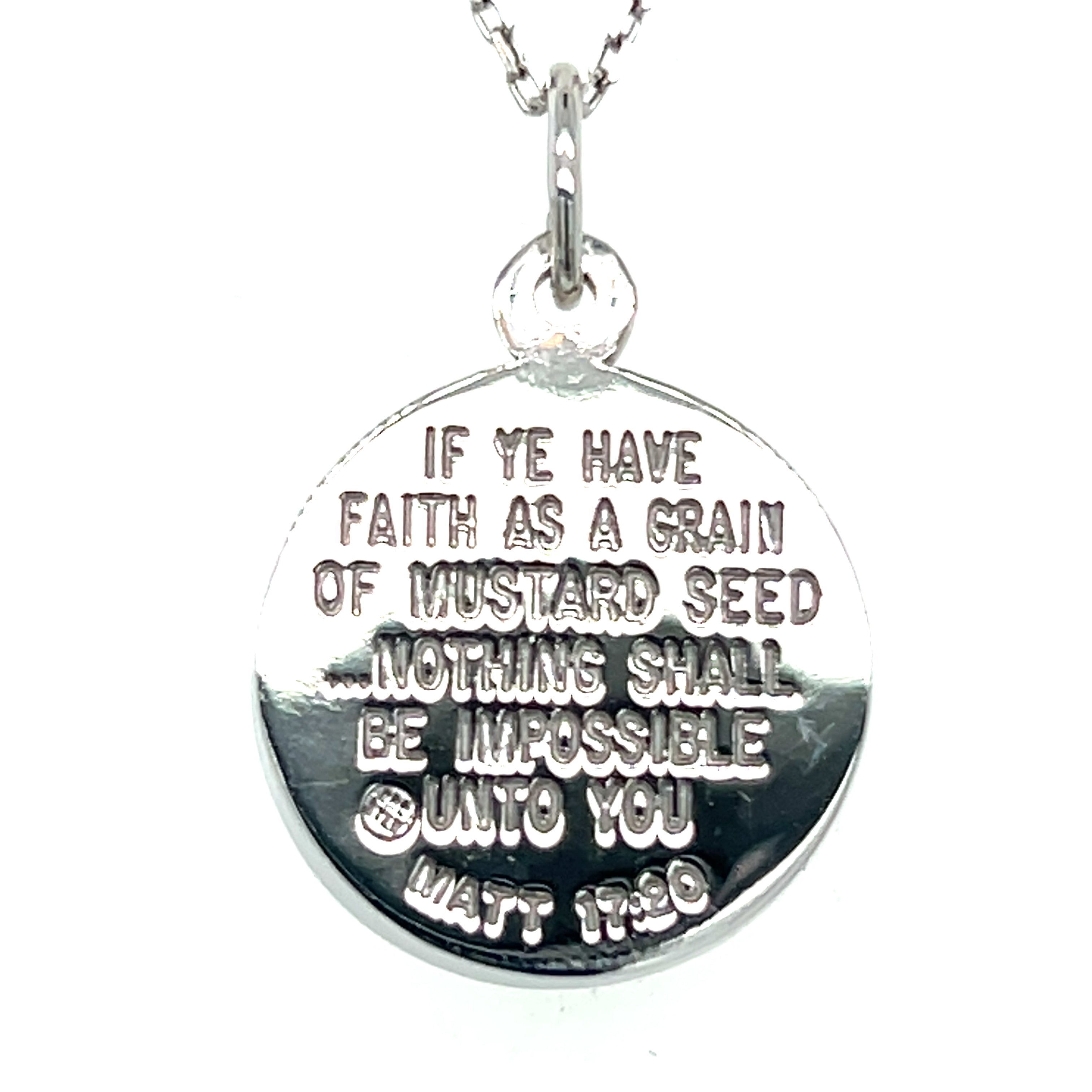 Silver Mustard Seed Pendant