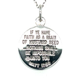 Silver Mustard Seed Pendant