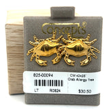 Crab Allergy Free Earrings