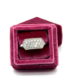 Silver Lab Grown Diamond Fashion Ring