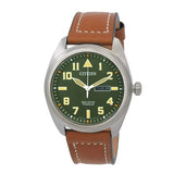 Citizen Eco-Drive Avion Super Titanium Green Dial Men's Watch BM8560-02X