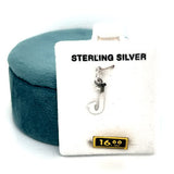 Silver Small Script J Charm