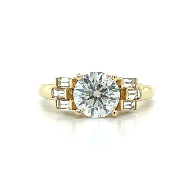 Moissanite Engagement Ring