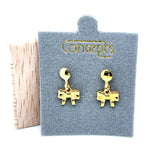 Concepts Gold-Tone Bow PD Allergy Free Earrings