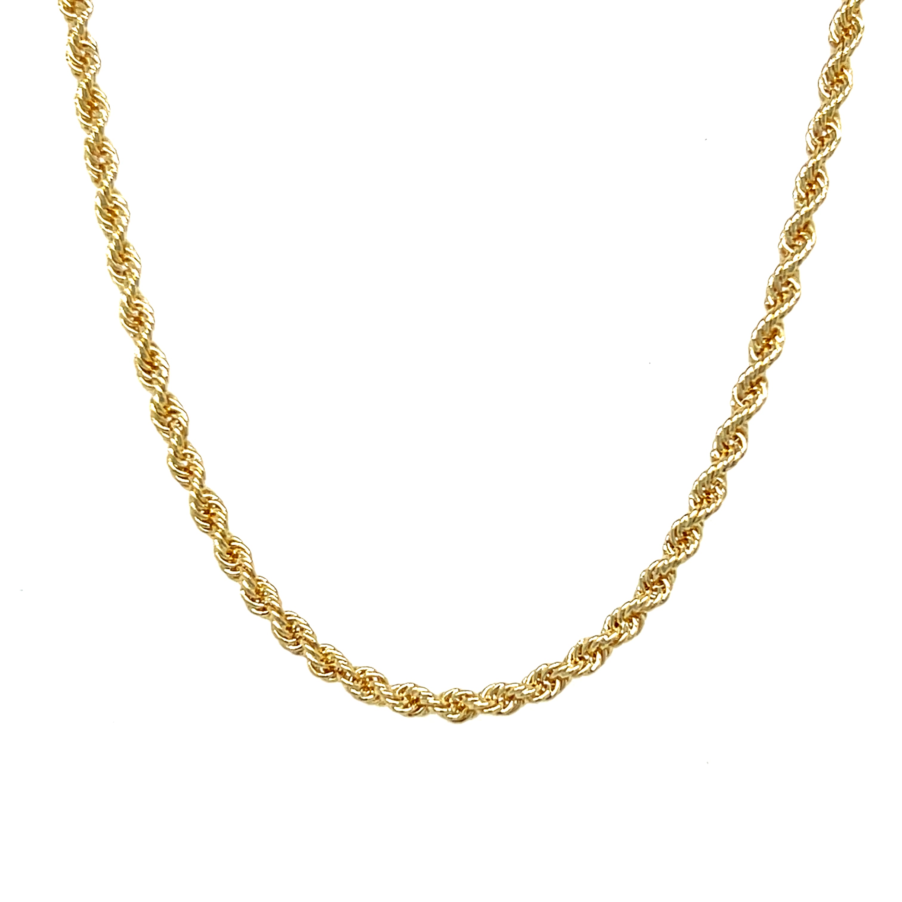 Forever Gold Yellow Gold 2.2mm Rope Chain 18"