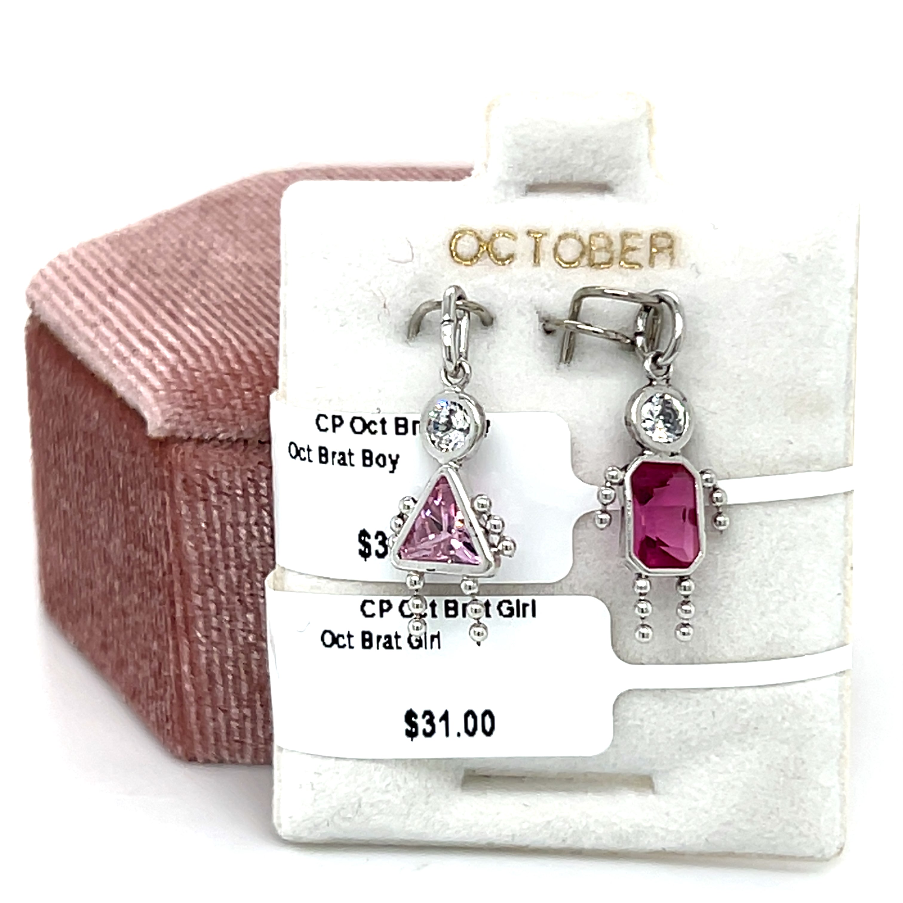 October Brat Girl Charm