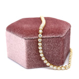 14K Yellow Gold 1.98 Carat Total Weight Lab Grown Diamond Tennis Bracelet