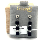 Genuine Black Onyx Allergy Free Earrings