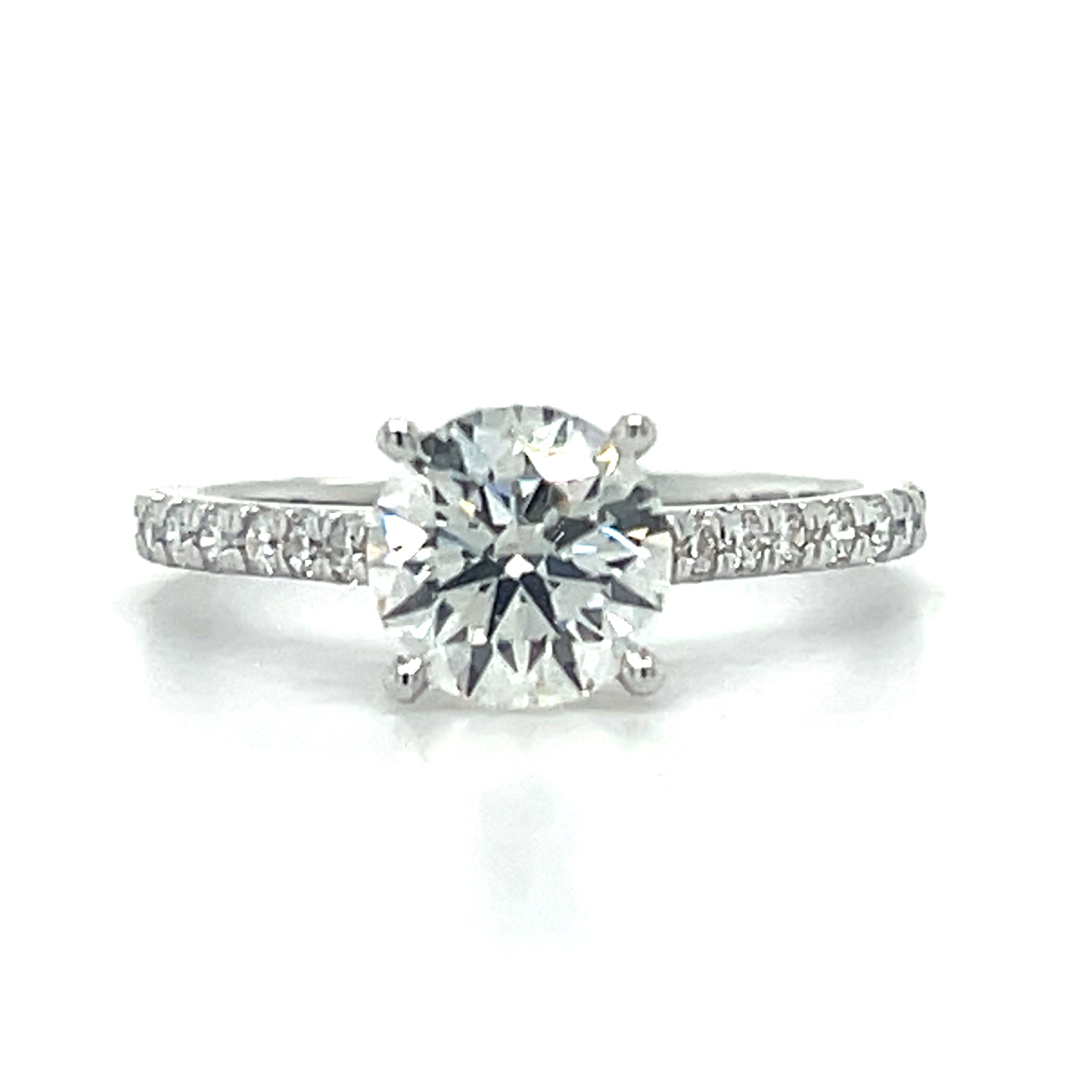 White Gold Lab Grown Diamond Engagement Ring