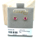 4mm October Allergy Free Earrings