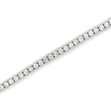 Silver Lab Grown Diamond Bracelet