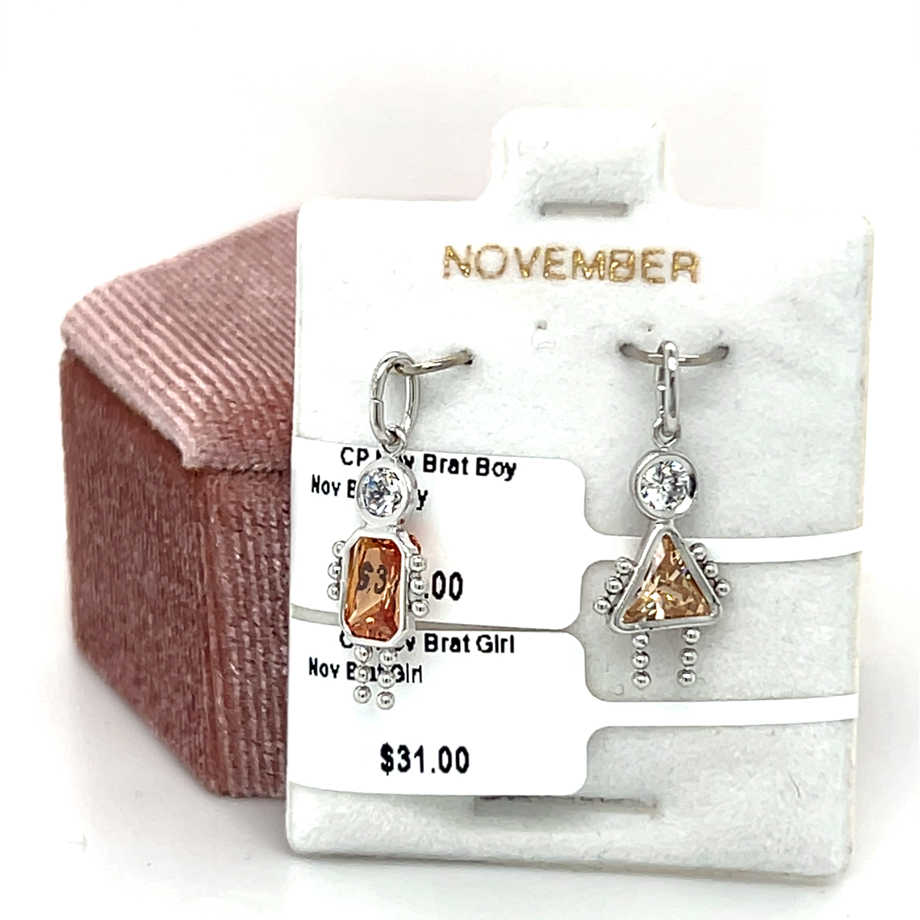 November Brat Boy Charm