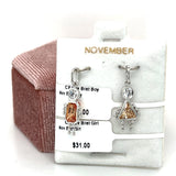 November Brat Boy Charm