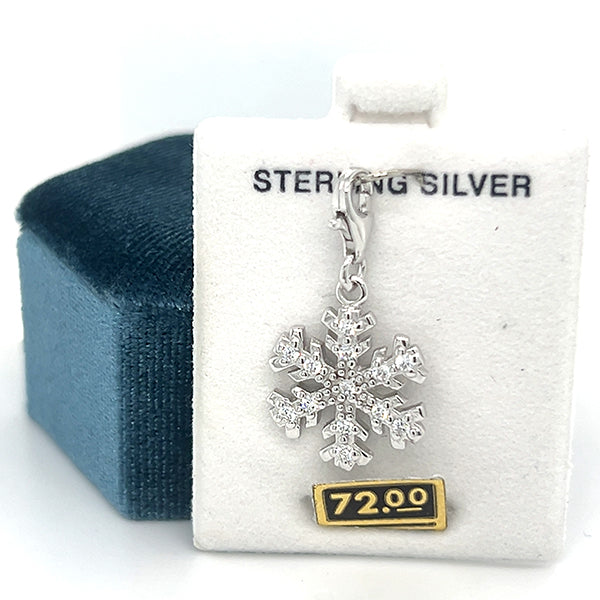 Silver Snowflake Charm