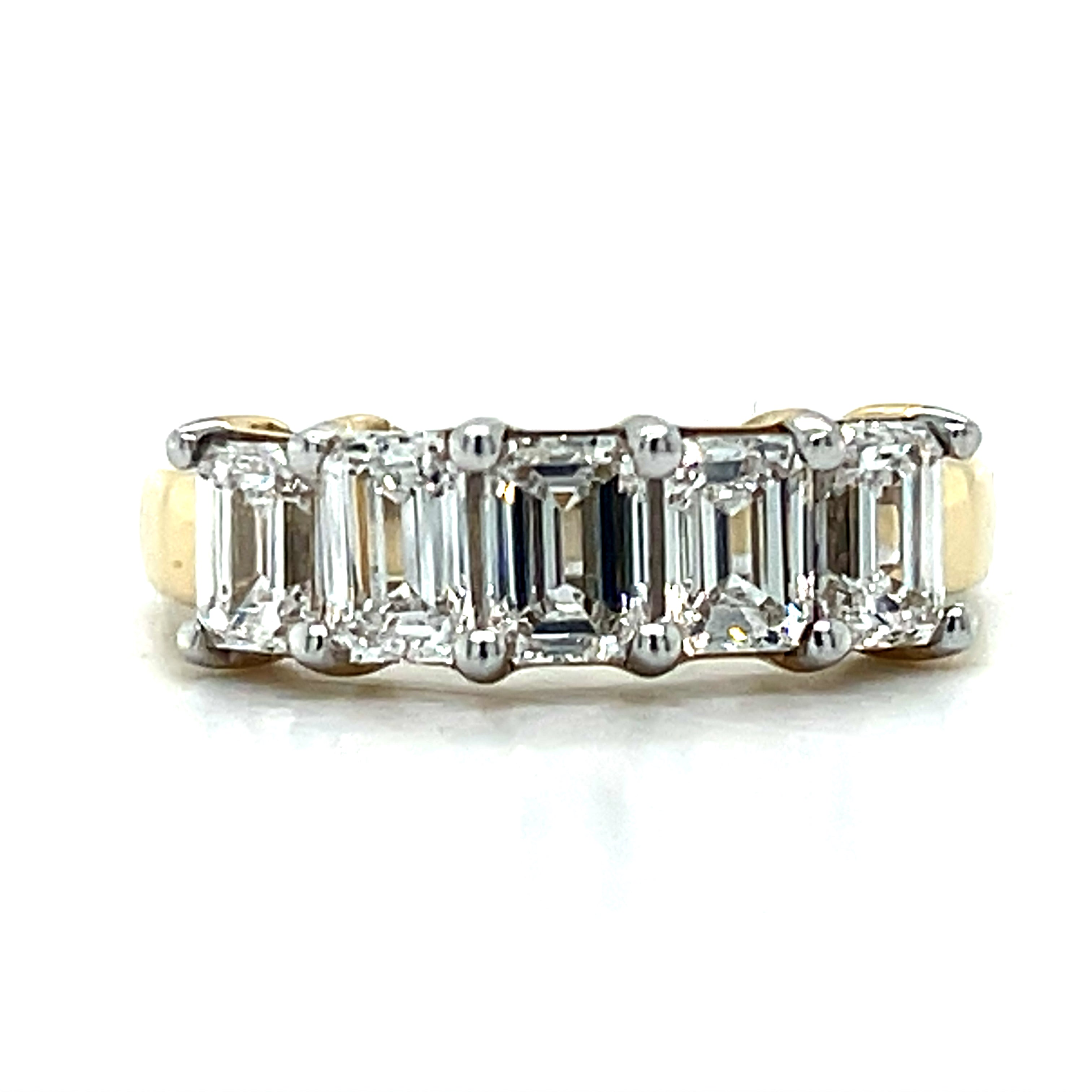 Yellow Gold Lab Grown Diamond Band Ring
