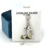 Silver Handcuff Charm