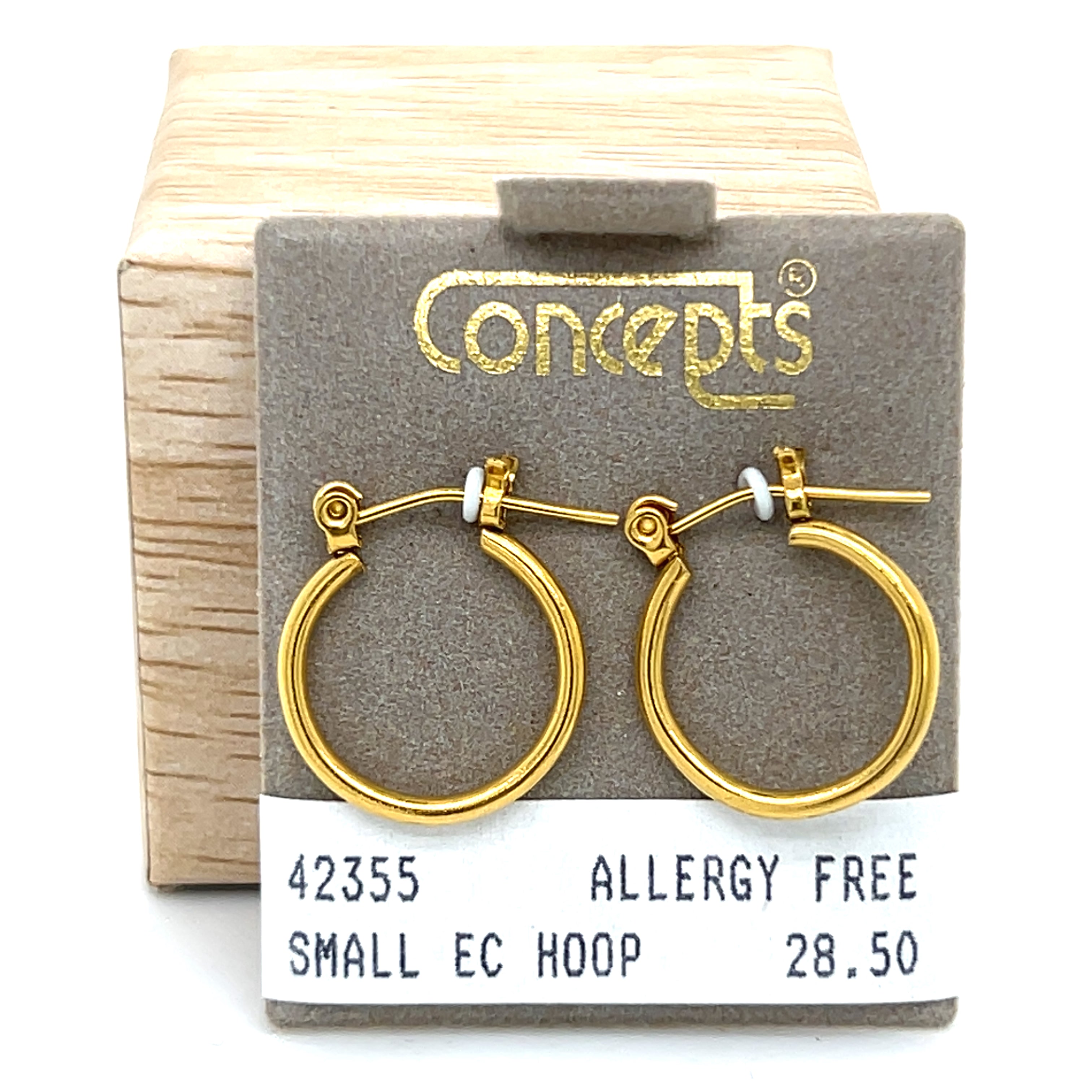 Small EC Hoop Allergy Free Earrings