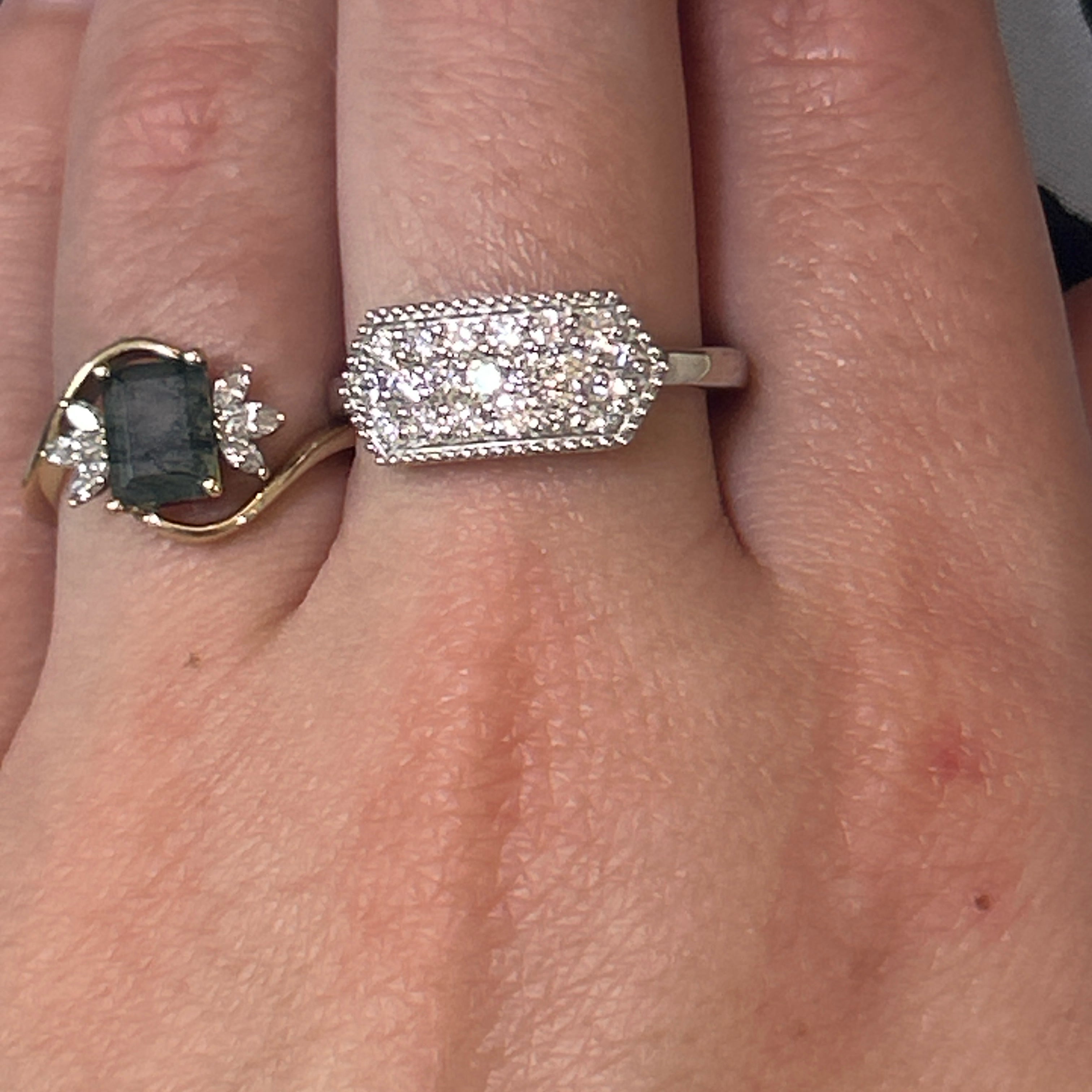 Silver Lab Grown Diamond Fashion Ring