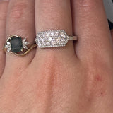 Silver Lab Grown Diamond Fashion Ring