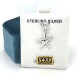 Silver Polished Starfish Charm