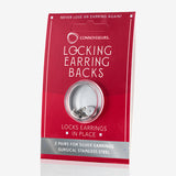 Connoisseurs Silver Locking Earring Backs