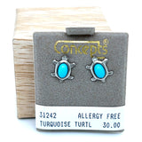 Turquoise Turtle Allergy Free Earrings