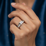 "Mirage" 14K White Gold 1.20 Carat Total Weight Diamond Illusion Set Engagement Ring Estate