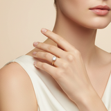 "Feo" 14K Yellow & White Gold 0.80CT Round Diamond Solitaire Engagement Ring – Estate