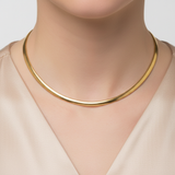 10K Yellow Gold 28.8g 6mm Yellow Gold 18.5" Omega Necklace Estate