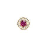 Kelly Waters Gold Veremil Silver Pendant Charm Featuring a Simulated July Birthstone