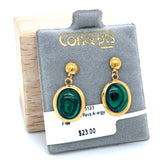 Green Pava Allergy Free Earrings