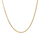 Kelly Waters Black Label Sterling Silver Gold Vermeil 1mm Curb Chain