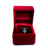 Sterling Silver Heart Birthstone December Pendant 15" Little Girl Jewerly