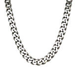 Stainless Steel Brushed Curb Link Chain 22+1"
