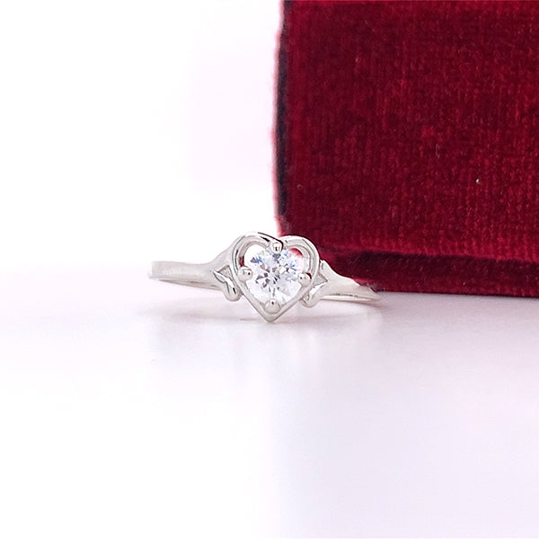 Sterling Silver April Birthstone Ring Sizing Included