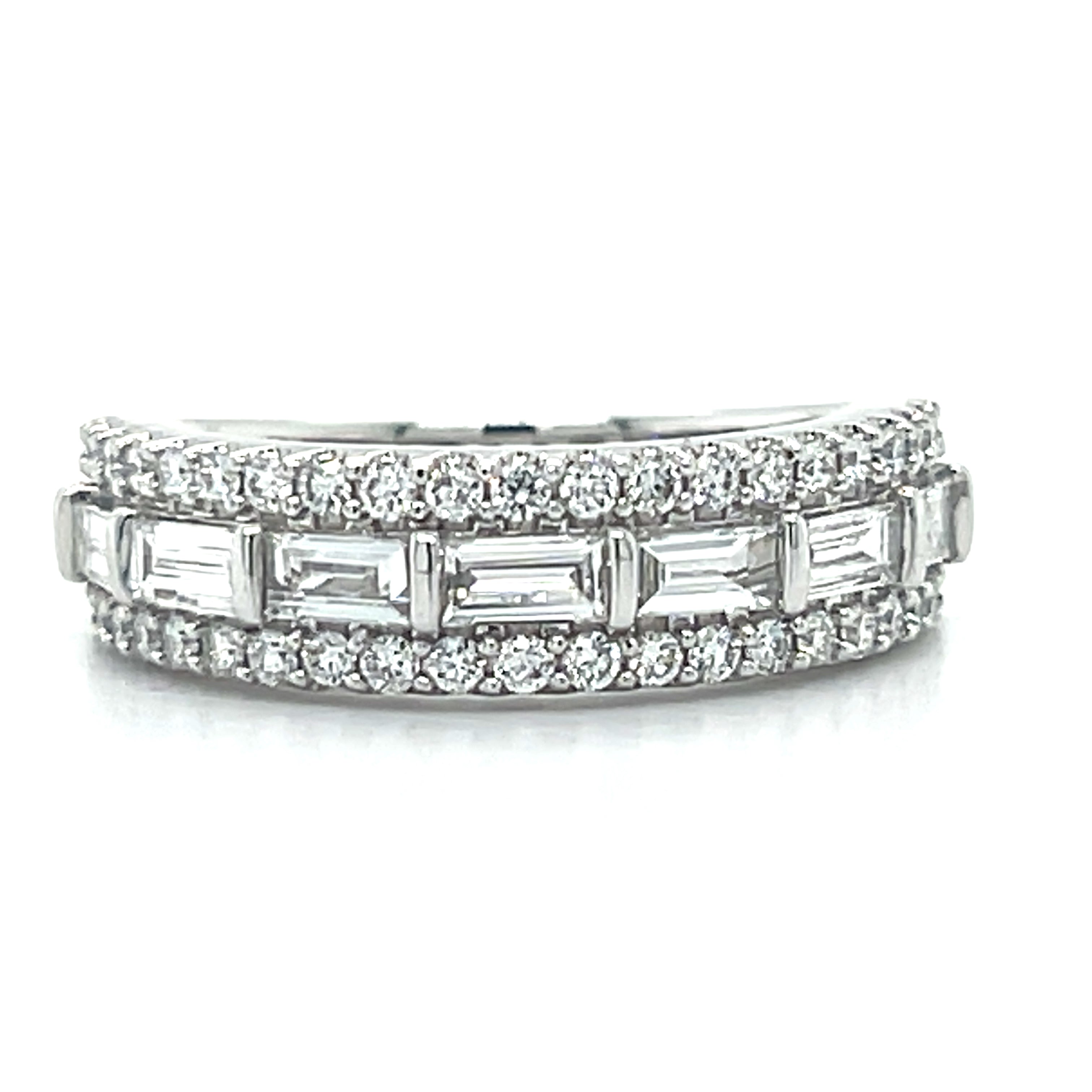 White Gold Lab Grown Diamond Band Ring