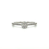 White Gold Diamond Bridal Engagement Promise Ring