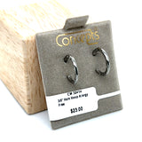 3/8" Hammered Hoop Allergy Free Earrings