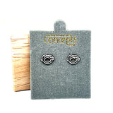 Concepts Silver-Tone Love Knot Allergy Free Earrings