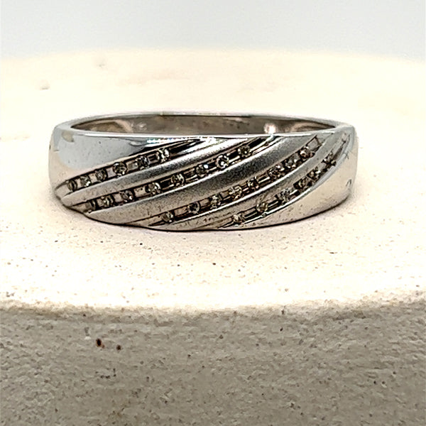 Diamond Wedding Bands - Men'