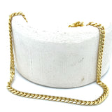Yellow Gold Solid Miami Cuban Link Necklace 20"