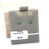 August Birthstone Allergy Free Earrings