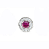 Kelly Waters Sterling Silver Pendant Charm Featuring a Simulated July Birthstone